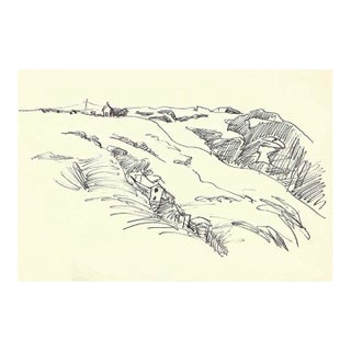 Robert Angeloch Welsh Andscape Drawing For Sale