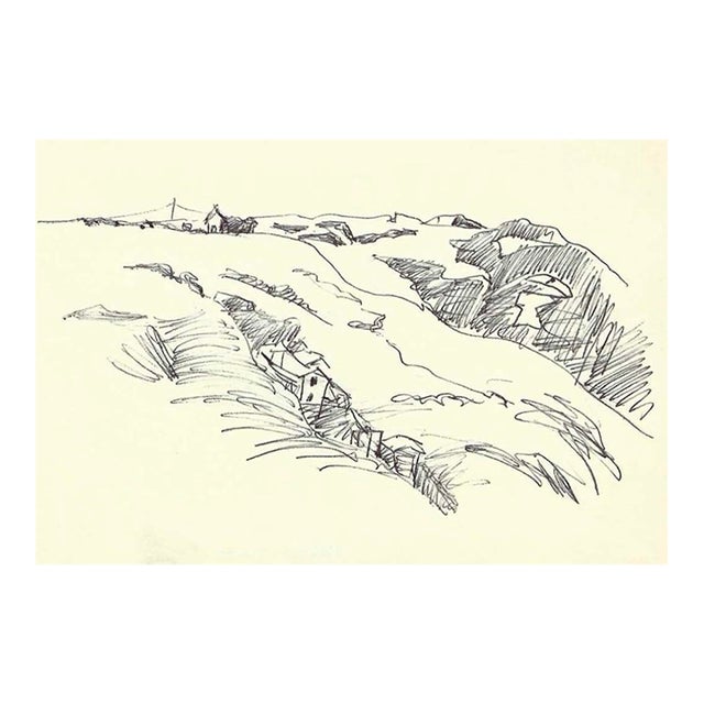 Robert Angeloch Welsh Andscape Drawing For Sale