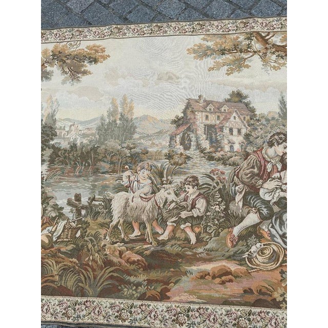 French Aubusson Jaquar Tapestry, 1960s For Sale - Image 3 of 18