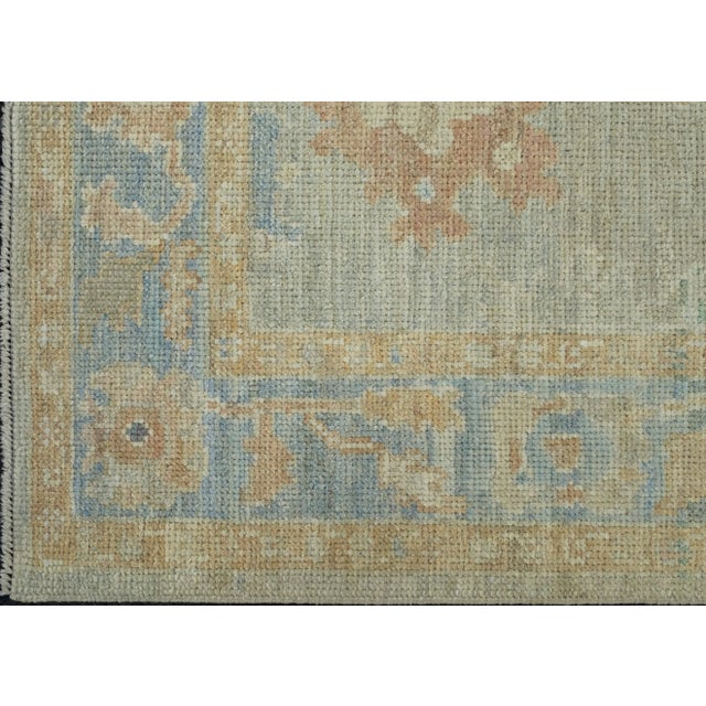 Turkish Oushak Runner Rug 3' x 6'2" #17363 For Sale In Houston - Image 6 of 8