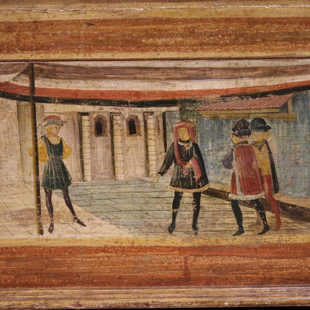 Italian Painted Chest, 1950s For Sale - Image 13 of 14