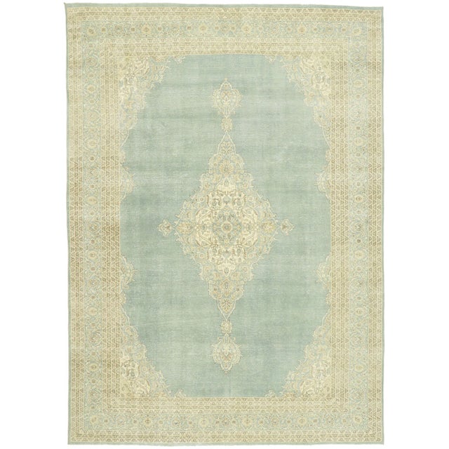 Mid 20th Century Vintage Turkish Sivas Rug - 09'00 x 12'08 For Sale - Image 10 of 10