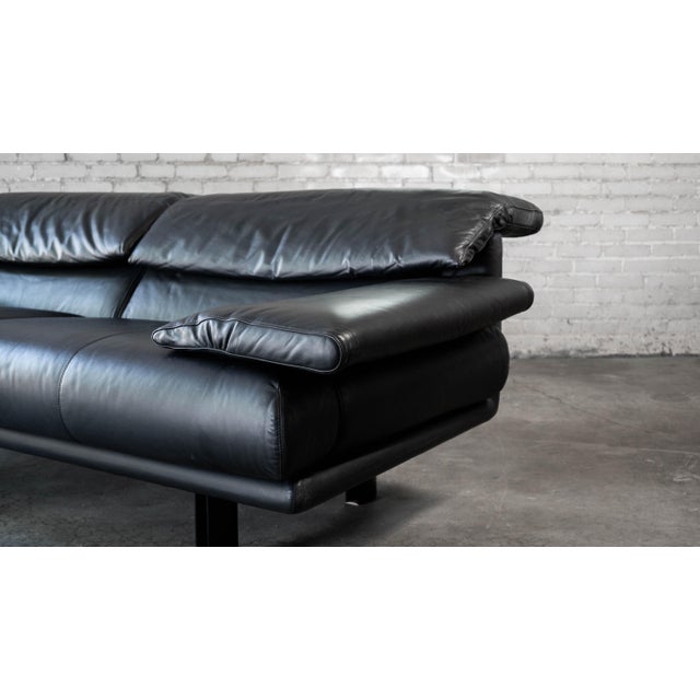 1980s 1980s Postmodern Leather Alanda Sofa by Paolo Piva for B&b Italia For Sale - Image 5 of 15