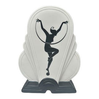 1930s Fitz and Floyd Art Nouveau Ceramic Art Sculpture Decor For Sale