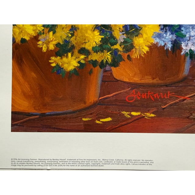 Art Print "Mediterranean Morning Mist" Mikki Senkarik 26 1/2" X 32" 1996 Open Ed For Sale - Image 4 of 8