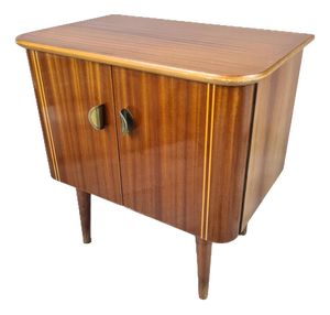 Mid-Century Cabinet in Wood with Inlay, 1960s