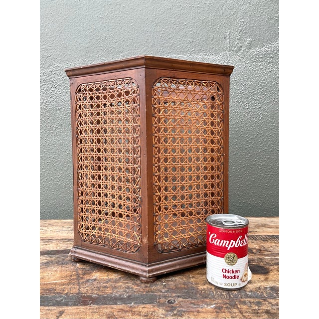 Vintage Two Drawer Wooden Storage Box For Sale - Image 9 of 12