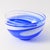 Blue and White Studio Glass Bowl by Maibritt Jönsson & Pete Hunner for Baltic Sea Glass, 1989 For Sale - Image 4 of 9