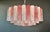 Large Murano Glass Chandelier with Pink and White Alabaster Glass Tube, 1990s For Sale - Image 9 of 18