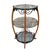 Side Table / Gueridon, Wood, Wrought Iron, and Glass, Mid-century, 1950s – France Type: Gueridon, side table Materials:...