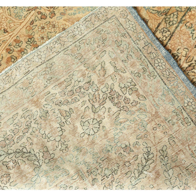 Early 20th Century Authentic Early 20th Century Persian Kirman Botanic Carpet For Sale - Image 5 of 9