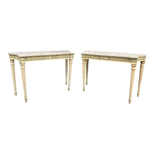 Maison Jansen Painted Console Tables - A Pair