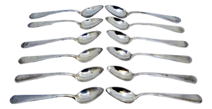 Silver Coffee Spoons, Set of 12