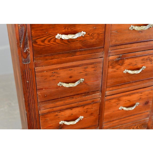 Art Nouveau Ironmongers Drawers, 1910s For Sale - Image 4 of 10