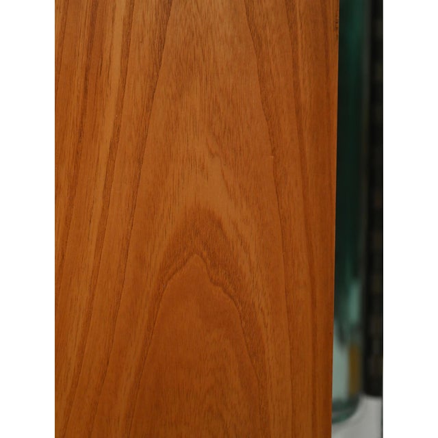 Vintage Scandinavian Trilobate Mirror with Folding Oak Doors, 1960s For Sale - Image 4 of 11