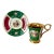 Vintage Arnart Porcelain Royal Vienna Style Courting Couple Teacup & Saucer Set 55/516 Mint Condition For Sale