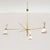 Metal Mid-Century Italian Chandelier in Brass and Aluminum, 1960s For Sale - Image 7 of 10