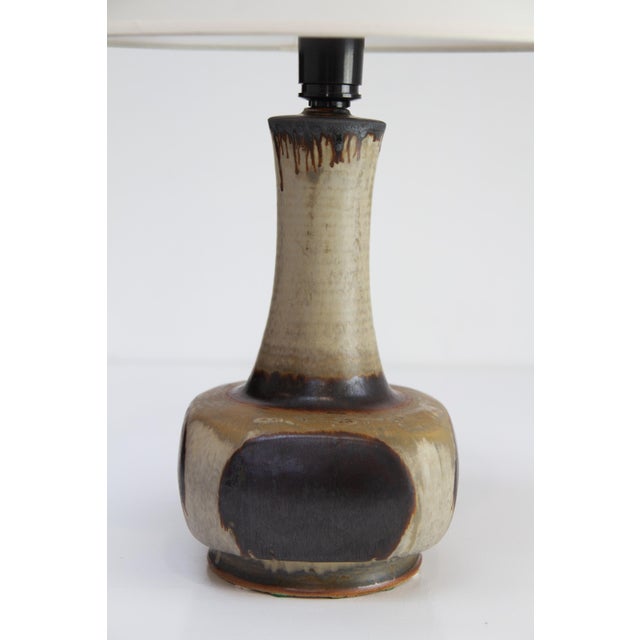 Mid-Century Danish Stoneware Table Lamp by Aksel Larsen for Axella, 1970s For Sale - Image 18 of 18