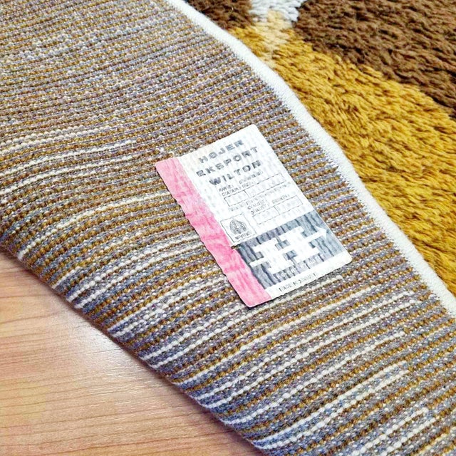 Beige Mid-Century Modern Wilton Rug from Hojer Export, Denmark, 1970s For Sale - Image 8 of 11