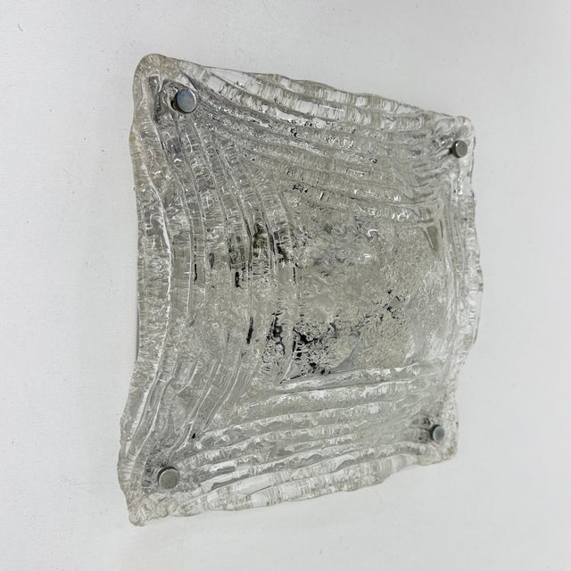Mid-Century Modern Mid-Century Hand Blown Murano Glass Ceiling Lamp from Mazzega, 1970s For Sale - Image 3 of 18