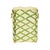 New special order item. Not vintage. Hand painted tole metal wastebasket with green bamboo shoot design over cream...