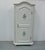 Wood German Cottage Style Cream Clothes Cabinet with Hand-Painted Decoration, 1970s For Sale - Image 7 of 7