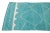 Modern Turquoise Moroccan Style Handmade Wool Runner For Sale - Image 4 of 11