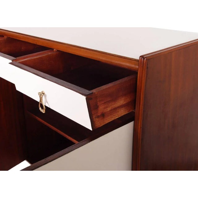 Art Deco Italian Walnut & Mahogany Credenza For Sale - Image 4 of 6