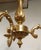 Vintage Louis XV French Bronze Three Branch Chandelier, 1970s For Sale - Image 9 of 13