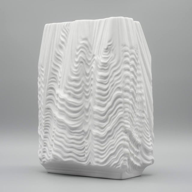 Rosenthal Cascade Bisque Porcelain Vase by Martin Freyer for Rosenthal, 1960s For Sale - Image 4 of 13