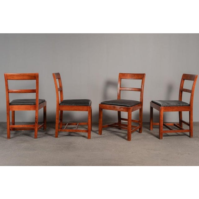 Set of 4 chairs Period & Style: Art Deco - 1930s Features: - elegant and practical furniture with beautiful design - solid...
