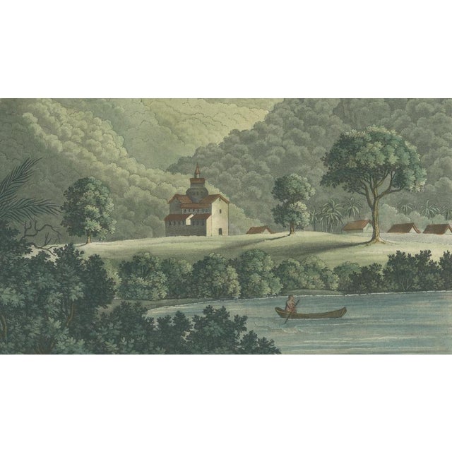 Black After Giulio Ferrario, Brazil in Soft Greens, St. Fidelis Jesuit Mission View, Aquatint, 1821 For Sale - Image 8 of 9