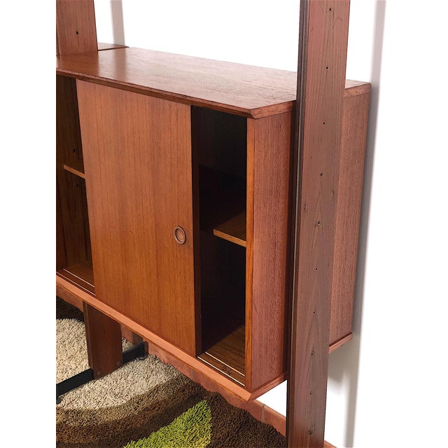 Vintage Double-Sided Bookcase with 2 Bays, Italy, 1960s For Sale - Image 10 of 13