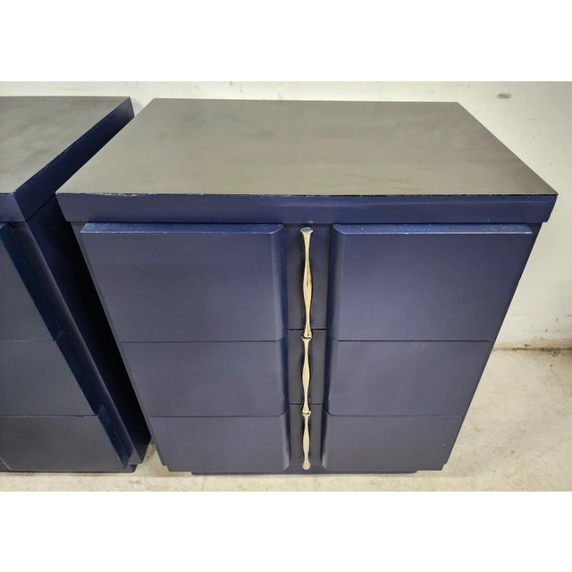 American of Martinsville Vintage MCM Nightstands by American of Martinsville For Sale - Image 4 of 11