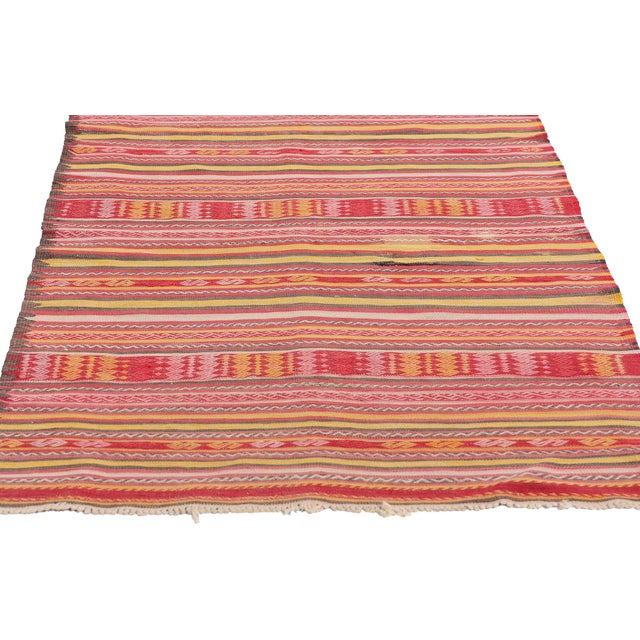 Vintage Turkish Kilim Rug - 02'07 X 08'02 For Sale - Image 4 of 9