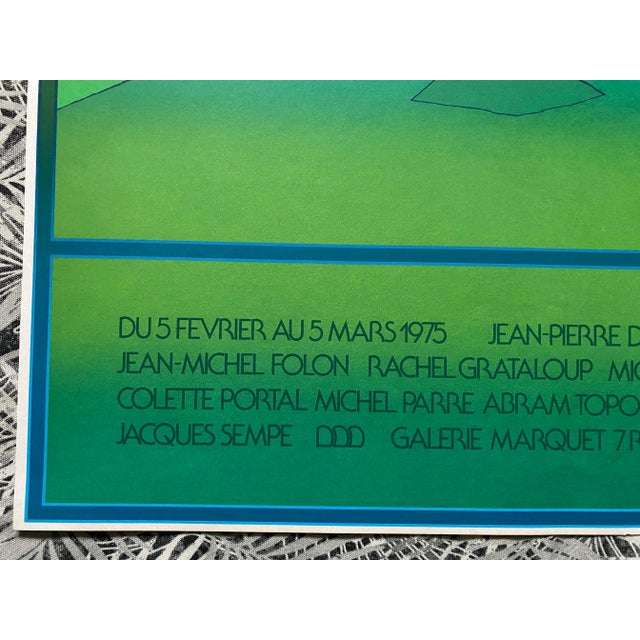 1975 Jean Michel Folon "L’ Arbre"Gallerie Marquet, Paris Serigraph For Sale - Image 4 of 9