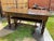 Vintage Rustic Farmhouse Dining Table With Two Benches For Sale In Sacramento - Image 6 of 12