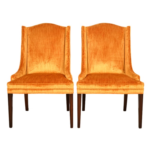 Kittinger Regency Carved Mahogany Armchairs, Pair For Sale