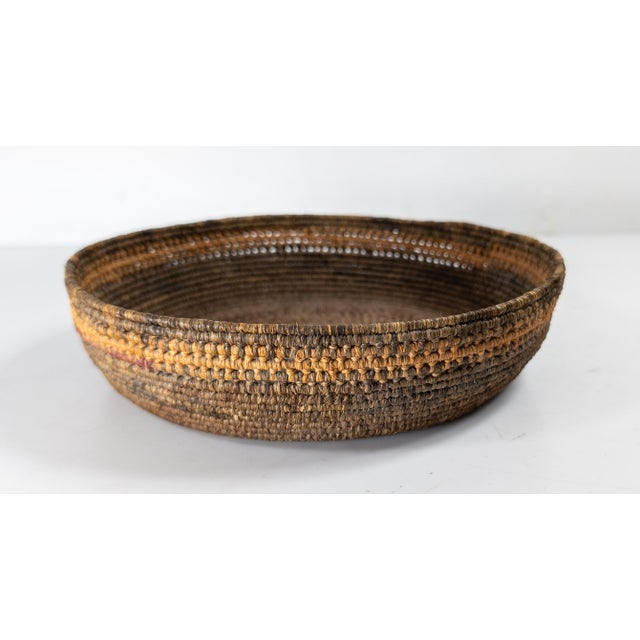 Early 20th Century Early 20th Century Southwest Native American Indian Coiled Basket, Pima or Papago For Sale - Image 5 of 13