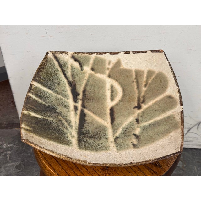 Organic Modern Ceramic Footed Bowl, Vintage For Sale In San Francisco - Image 6 of 12