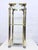 1980s Hollywood Regency 2-Tone Brass and Acrylic Tiered Serving Stand attributed to Curvasa Muebles, 1970s For Sale - Image 5 of 12