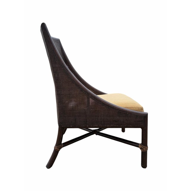 Mid-Century Modern Barbara Barry for McGuire Caned Petite Lounge Chairs - A Pair For Sale In Chicago - Image 6 of 9