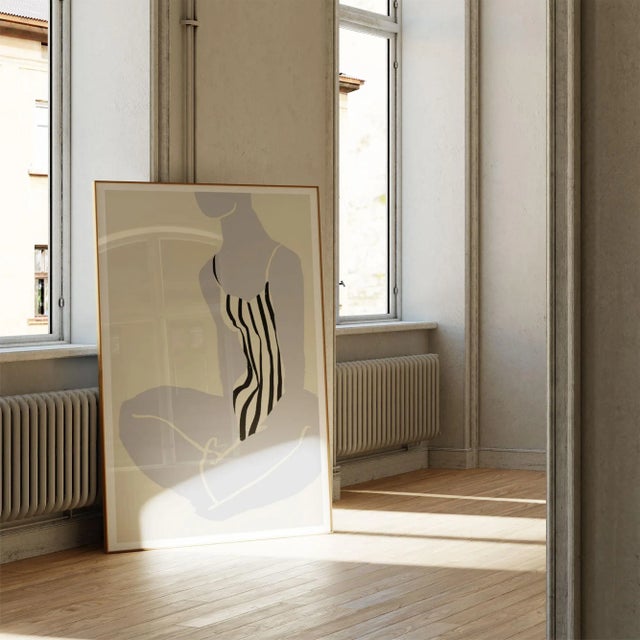 2020s Contemporary Female Silhouette Giclee Print For Sale - Image 5 of 6