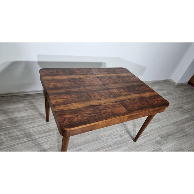 Brown Dining Table by Jindrich Halabala For Sale - Image 8 of 15