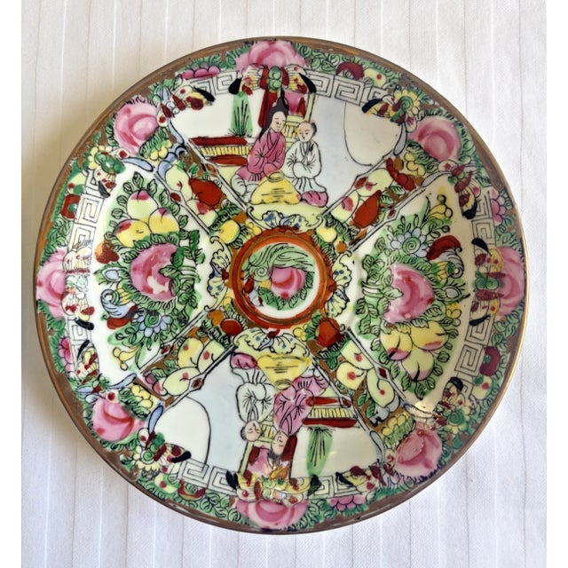 1940s 1940s Medallion Tea Cup & Saucer Sets Set of 2 - 4 pcs For Sale - Image 5 of 17