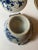 19th Century Chinese Blue & White Hot Water Dish With Liner For Sale - Image 9 of 12