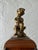 Bronze Antique Italian Louis XV Style Marquetry & Bronze Pedestal Clock - C. 1920 (2-Piece Set) For Sale - Image 8 of 15