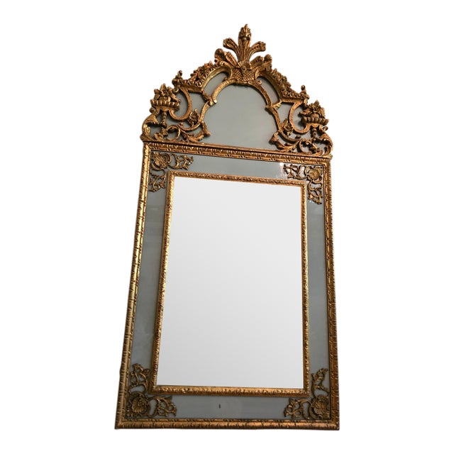 Vintage Mid Century Modern Hollywood Glamour Regency Mirror For Sale