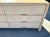 Beige Vintage Cerused Pencil Reed 6 Drawer Dresser For Sale - Image 8 of 12