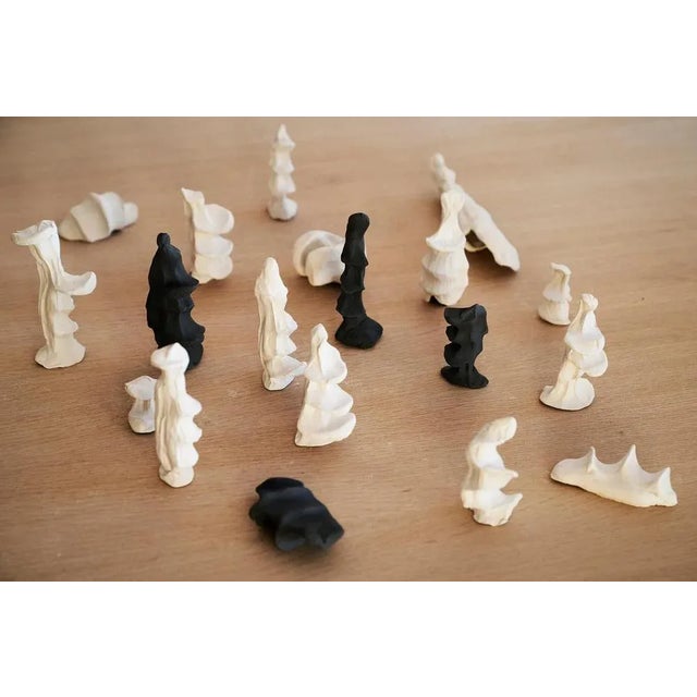 Ceramic Primitive Sculpture by Jean-Baptiste Van the Hede, Set of 20 For Sale - Image 7 of 11